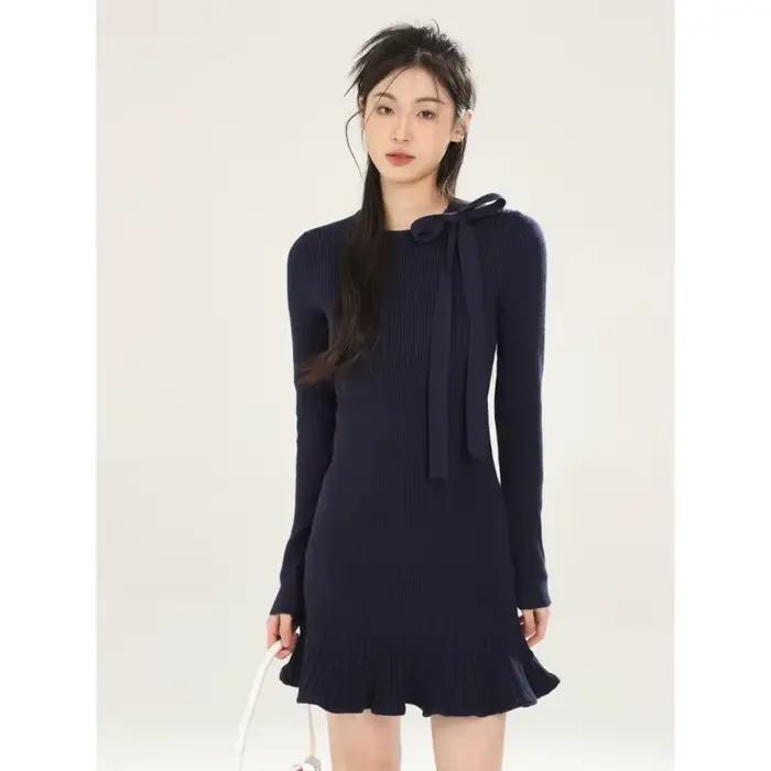 Robe pull en tricot pour femmes
