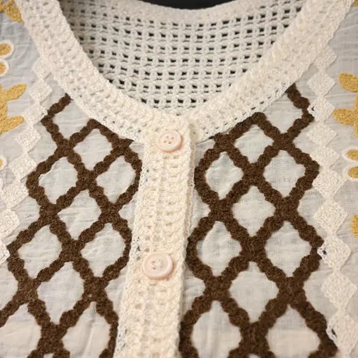 Gilet en Crochet pour femme