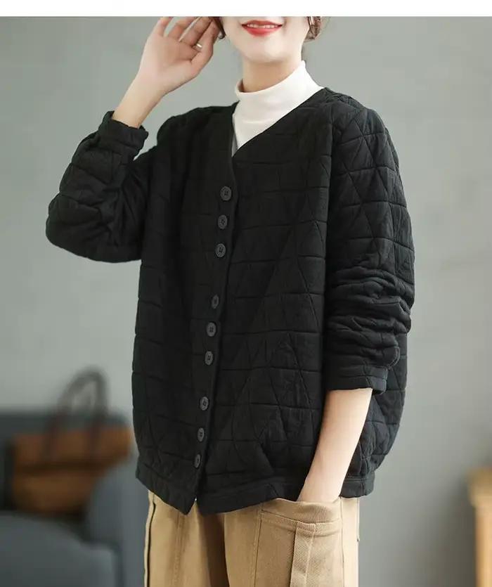 Cardigan rétro moulant aux diamants pour femmes