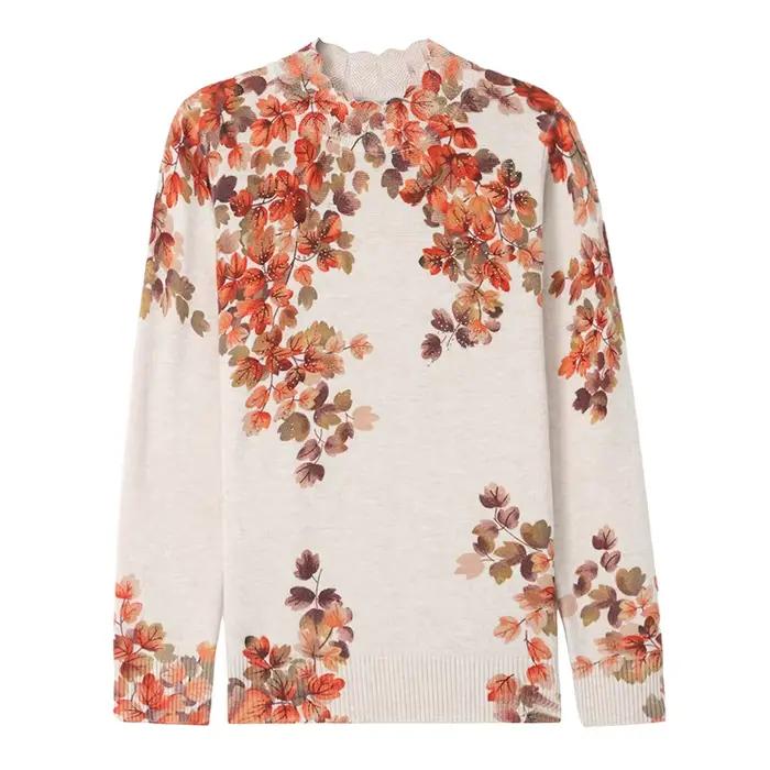 Chandails à imprimé Floral pour femmes