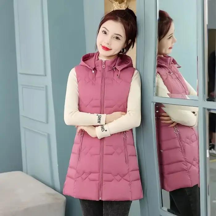 Nouvelle femme gilet automne hiver chaud vers le bas coton gilets