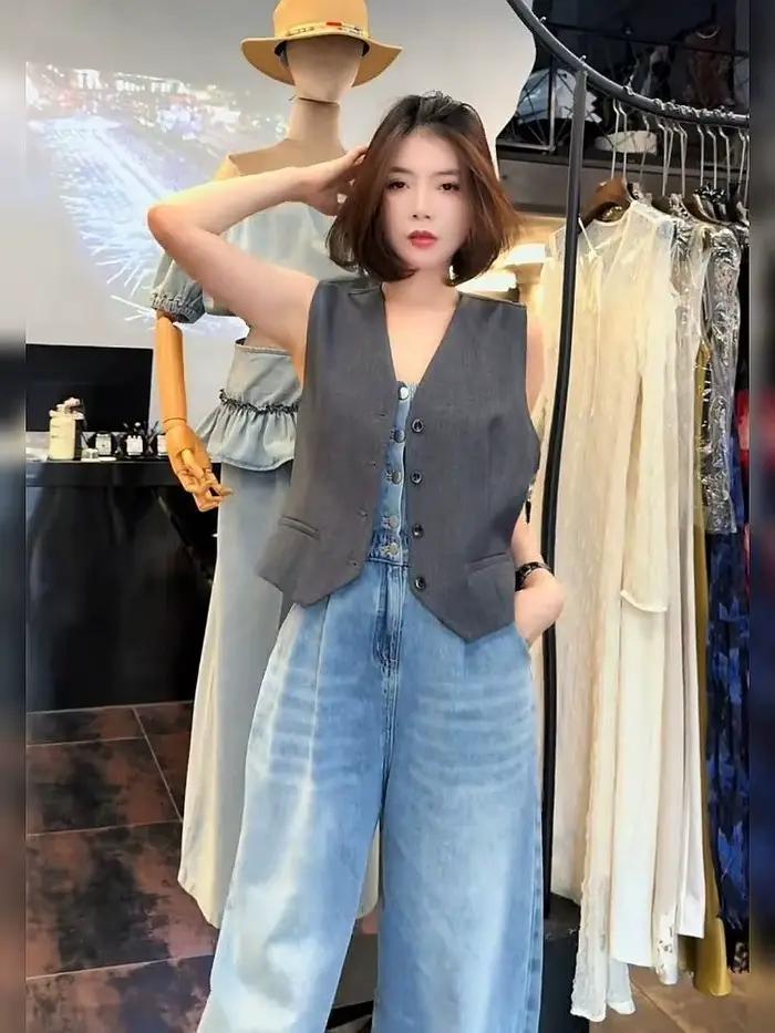 Vestes amples sans manches pour femmes