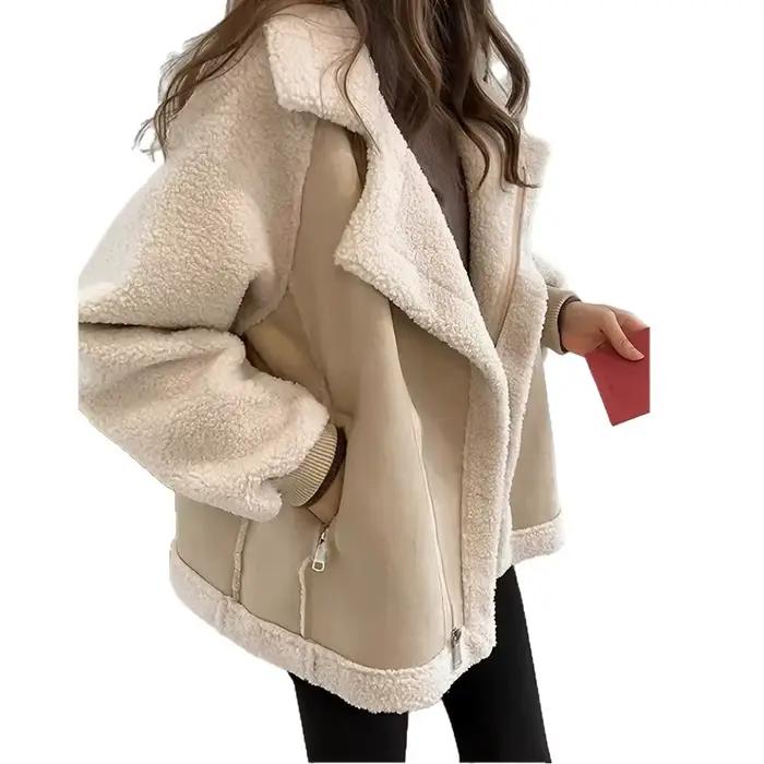 Gilet en fourrure d'agneau pour femme
