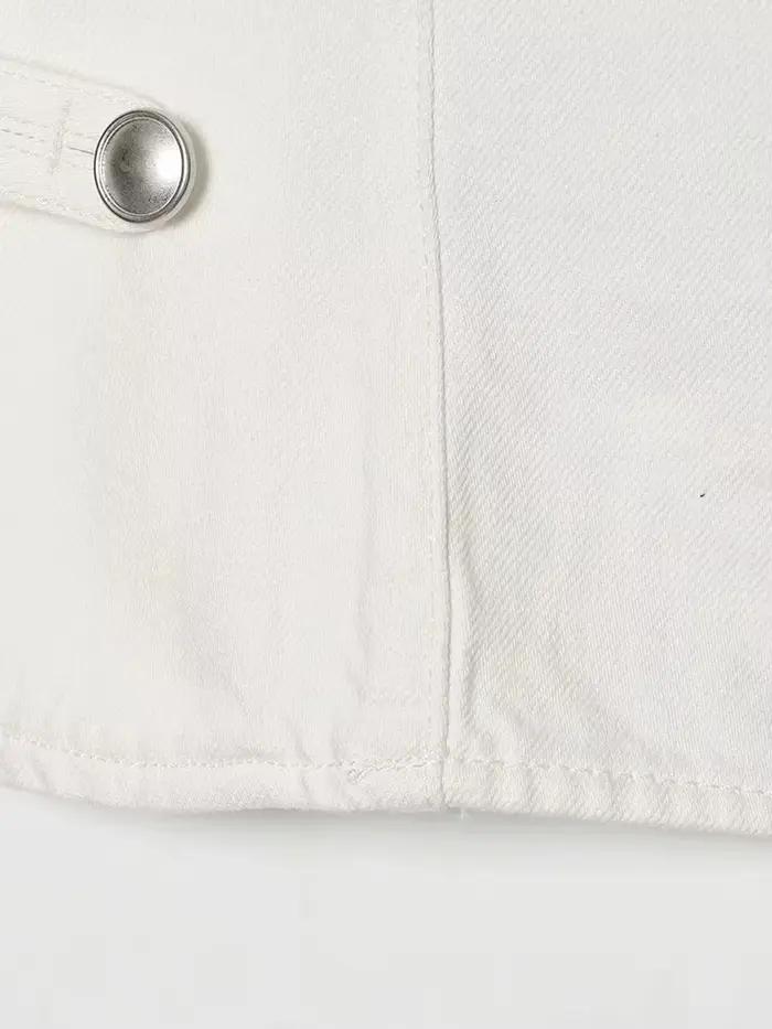Gilet zippé décontracté vintage pour femme