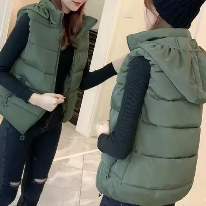Gilet court en coton pour femme