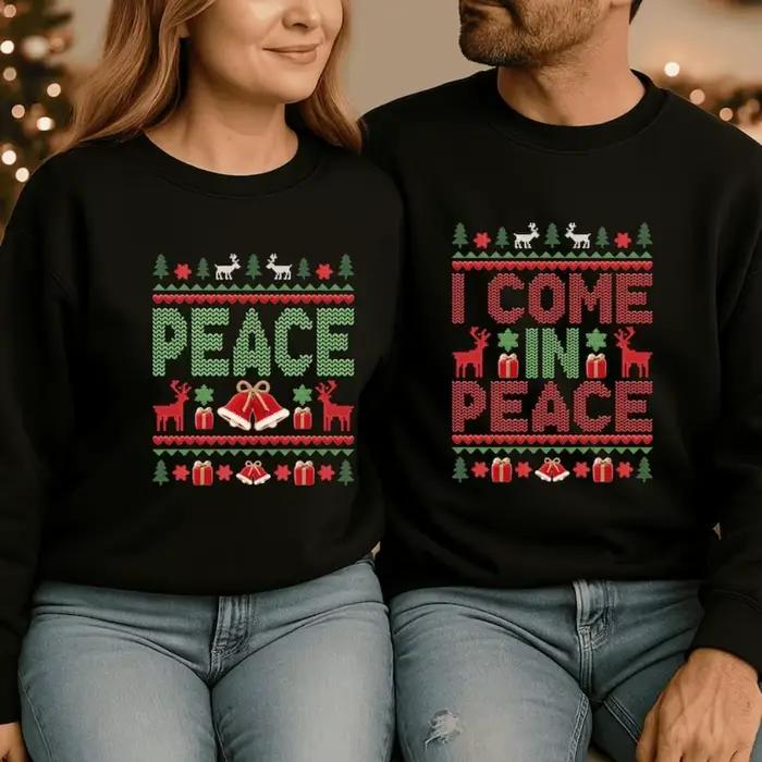 Pull de noël moche pour Couples assortis