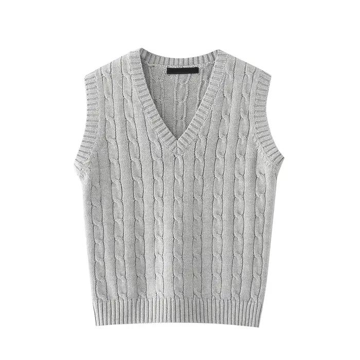 Gilet pull col V femme