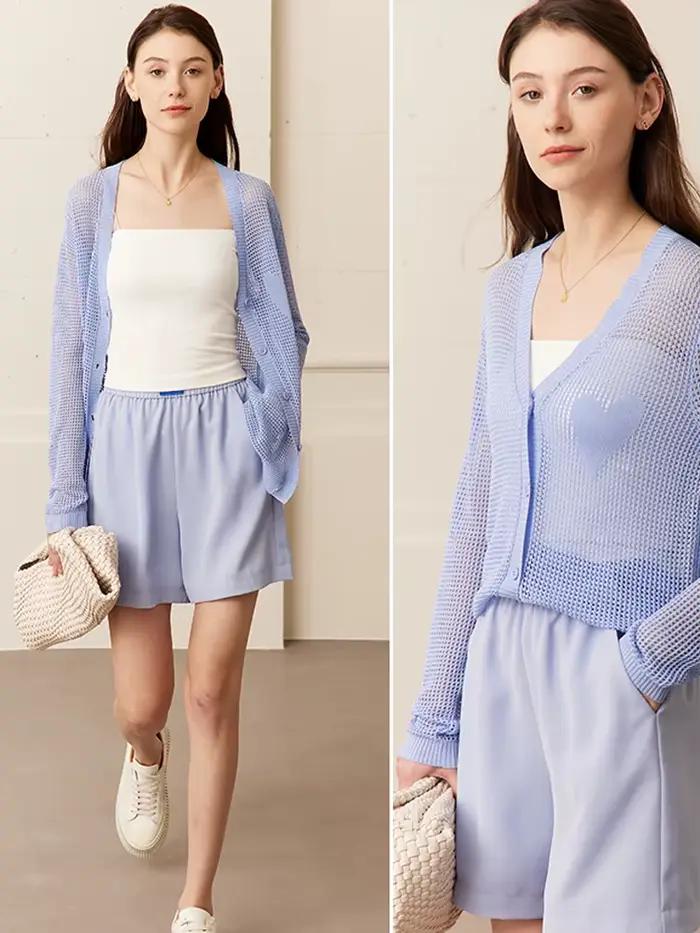 Cardigan minimaliste pour femme