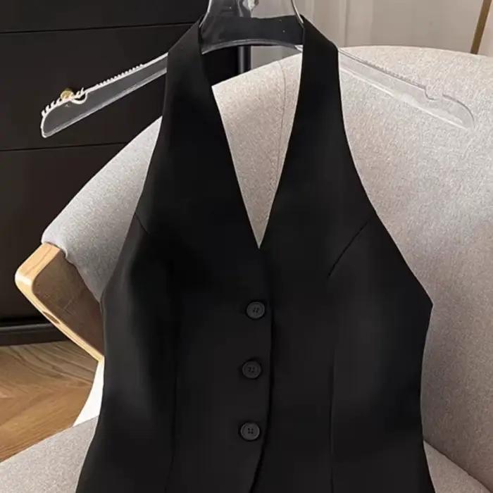 Gilets à simple boutonnage pour femmes