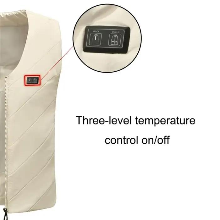 Gilet d'extérieur chauffant