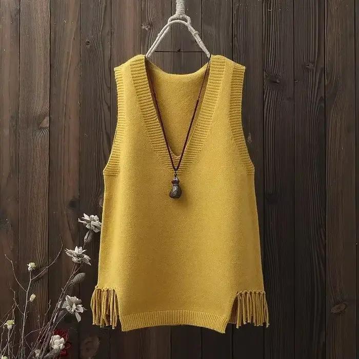 Gilet court à col en v pour femme