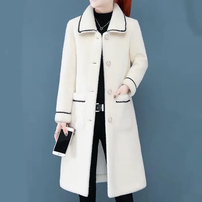 Cardigan à Manches sulfet Col Rabattu pour Femme