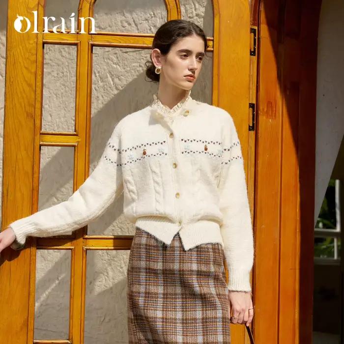 Cardigan OLrain style Mori Girl pour femme