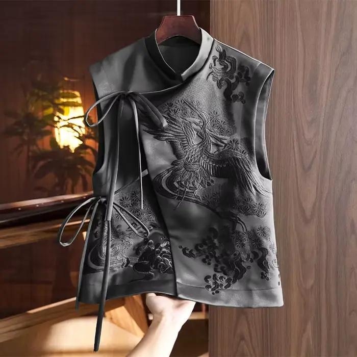 Gilet d'extérieur Vintage de Style chinois