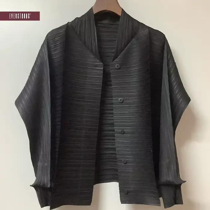 Cardigan cape plissé lavande