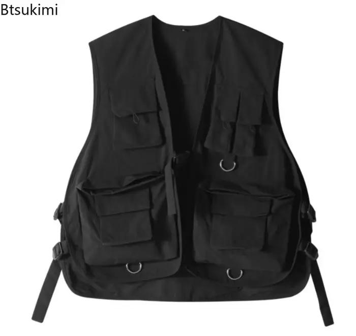 Gilets Cargo multi-poches pour hommes et femmes