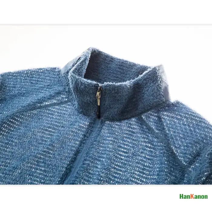 Sweat-shirt à col montant et demi-zip pour femme