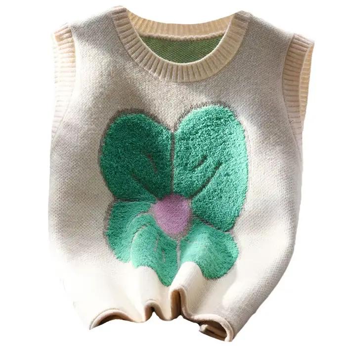 Chandails pour femmes, gilet court Beige