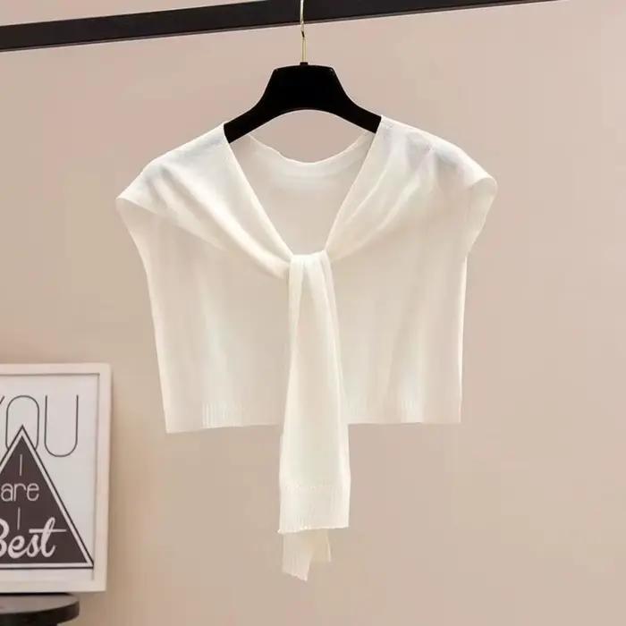 Châle fin en tricot de style coréen
