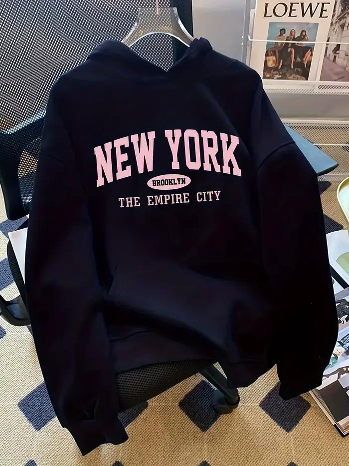 Sweat à capuche ample pour femme