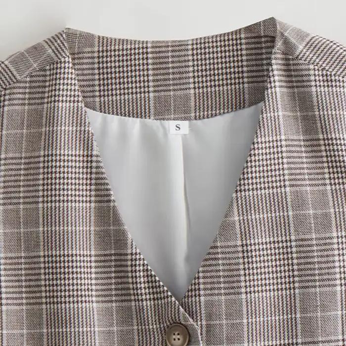 Inzatrafs-Blazers vintage pour femmes