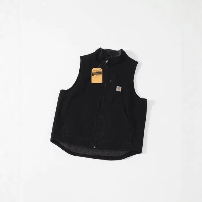 Gilet en velours d'agneau doublé polaire