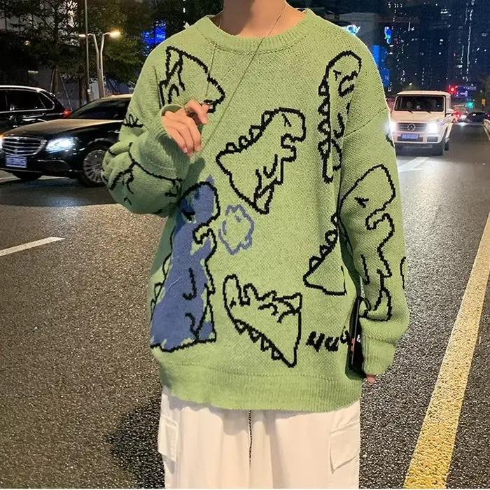 Pull Surdimensionné à Manches sulfet Col Rond pour Femme