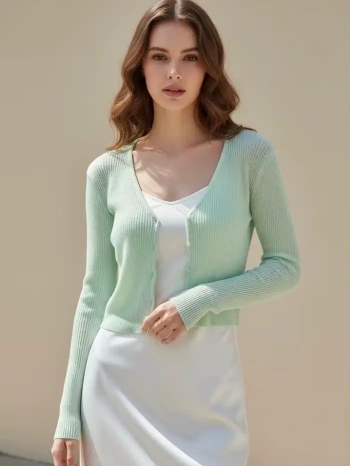 Cardigan coréen pour femme