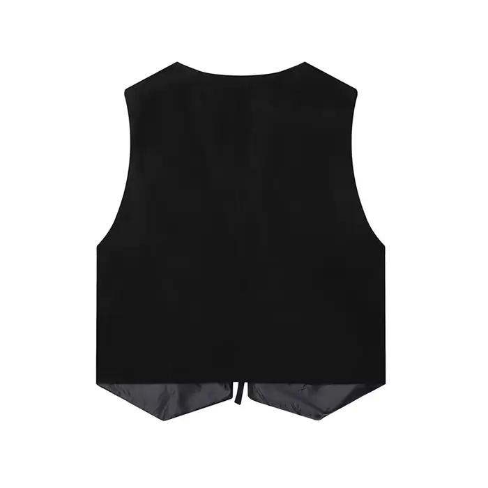 YENKYE – gilet brodé en Faux daim pour femmes