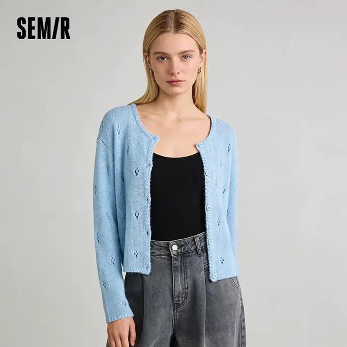 Cardigan rouge pour femme Semir
