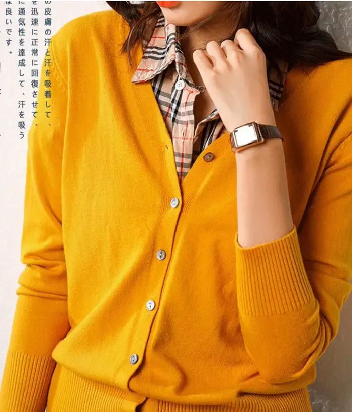 Cardigan en cachemire léger pour femme