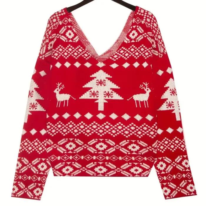 Pull irrégulier à col en v