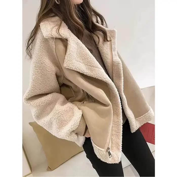 Gilet en fourrure d'agneau pour femme
