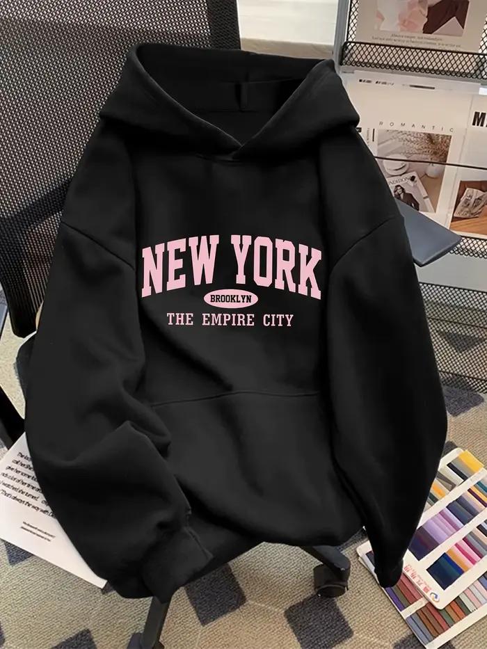 Sweat à capuche ample pour femme