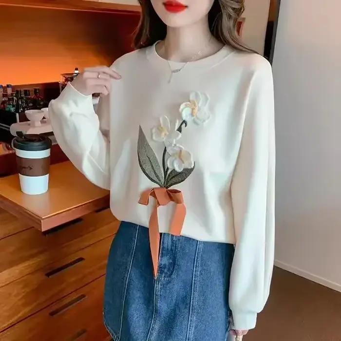 Sweat-shirt à manches longues pour femmes