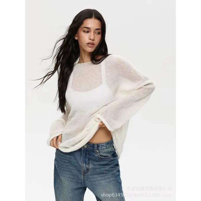 Pull ajouré pour femmes