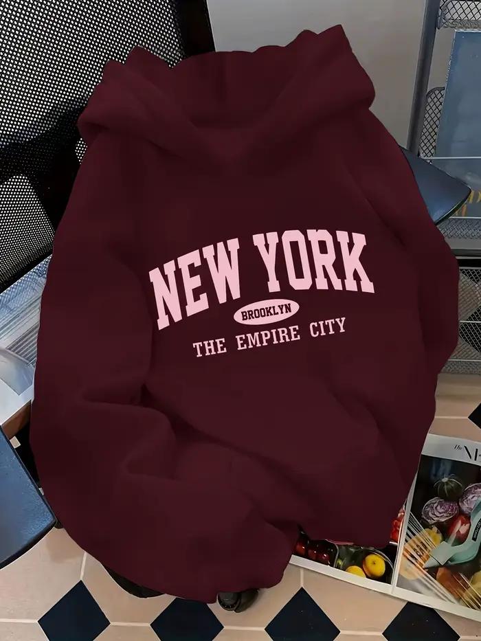 Sweat à capuche ample pour femme