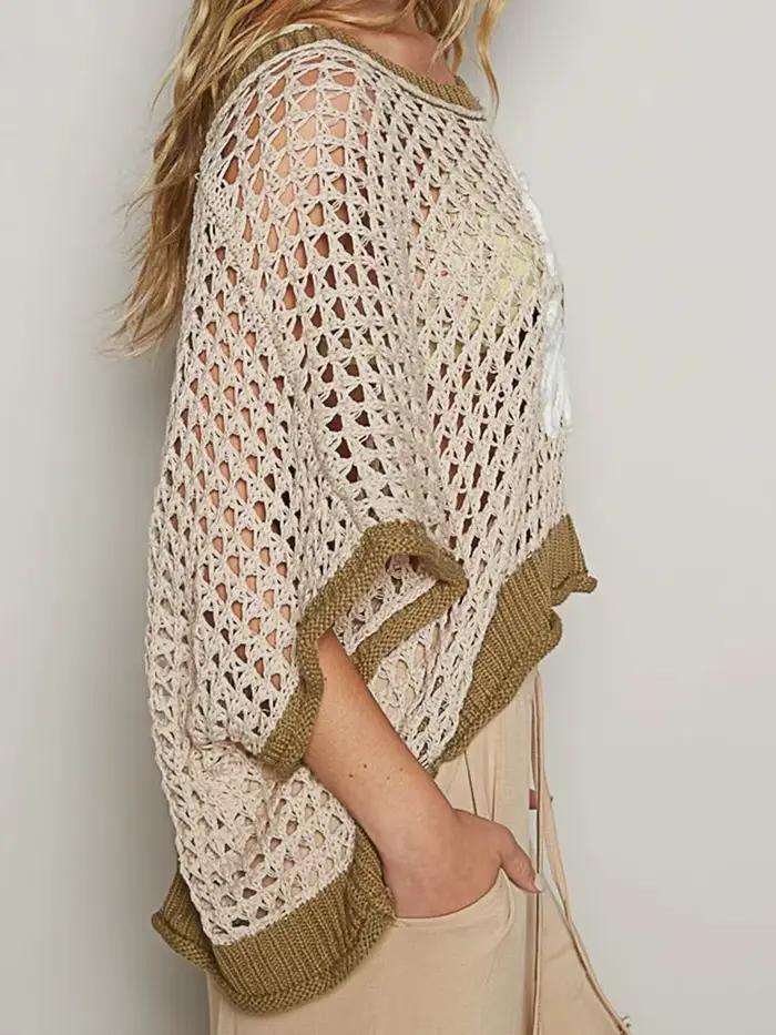 Hauts ajourés au Crochet pour femmes