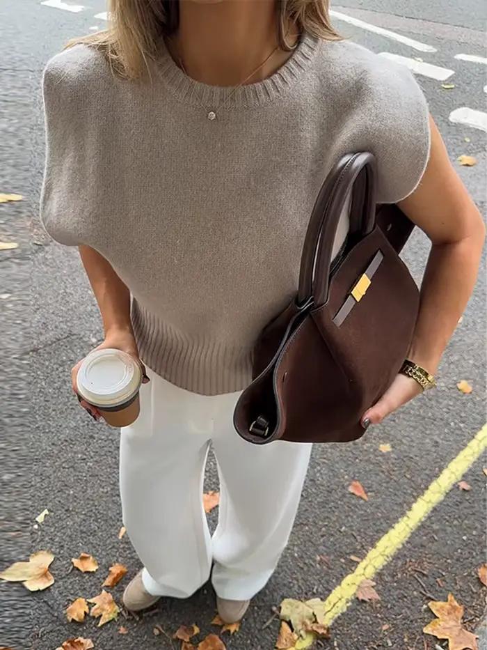 Gilet en tricot pour femme