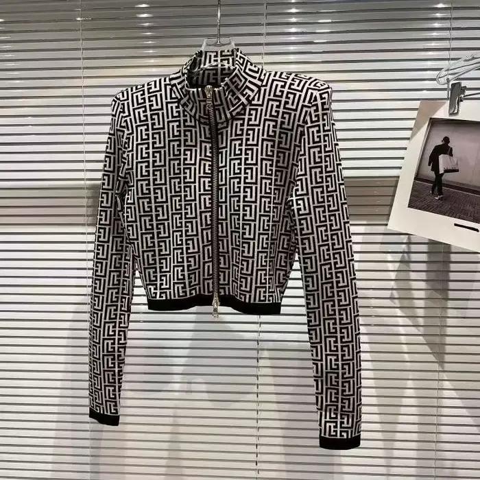 Veste pull Jacquard géométrique pour femmes