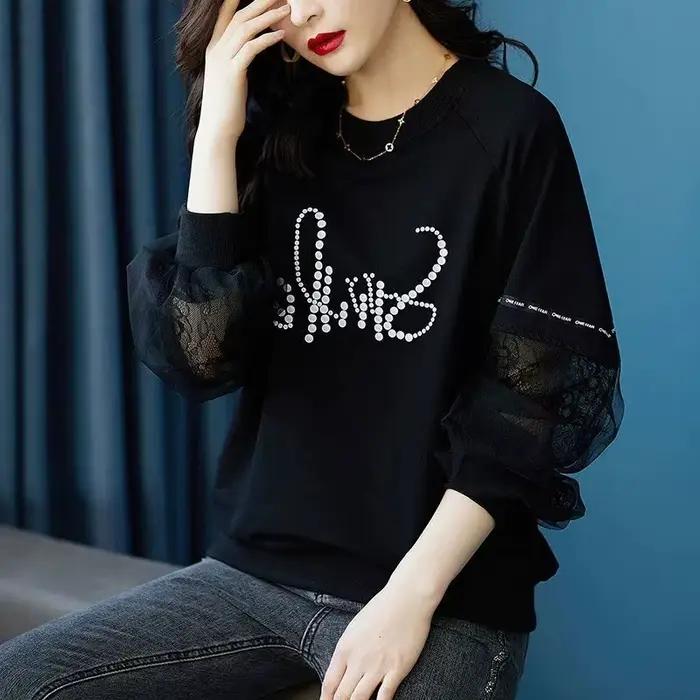 Pulls en patchwork de dentelle pour femmes