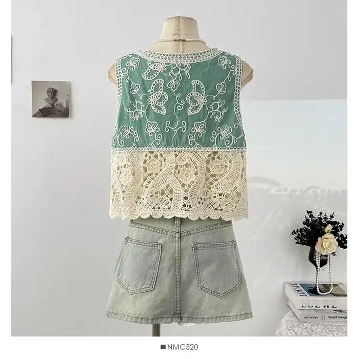 Gilet brodé pour femme