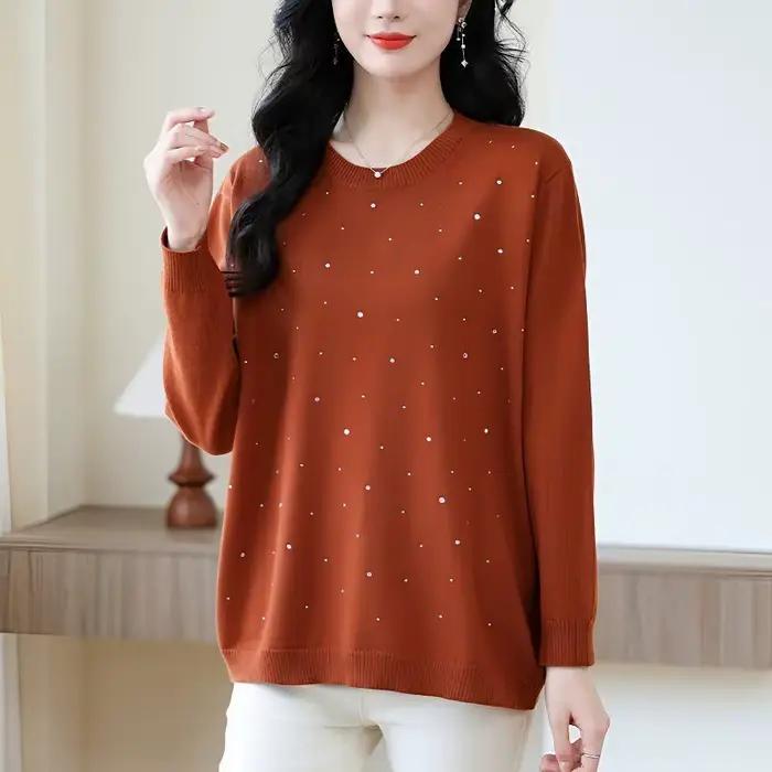 Pull à col rond pour femmes