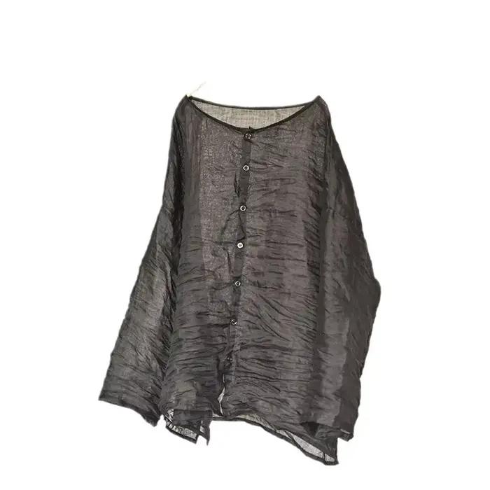 Cardigan fin à col rond pour femmes