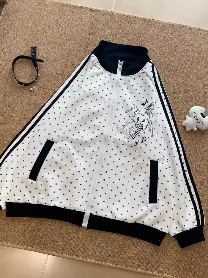 Sweatshirts rayés Kawaii doux pour femmes