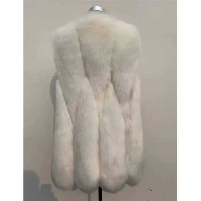 Gilet en fausse fourrure pour femme