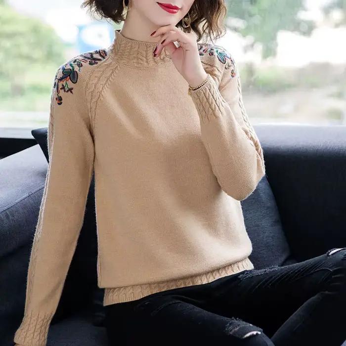 Pull Femme nouveau Vintage imprimé tricots
