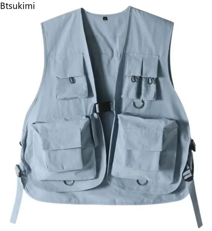 Gilets Cargo multi-poches pour hommes et femmes