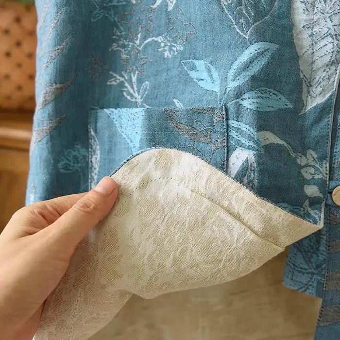 Gilet imprimé Floral Vintage pour femmes