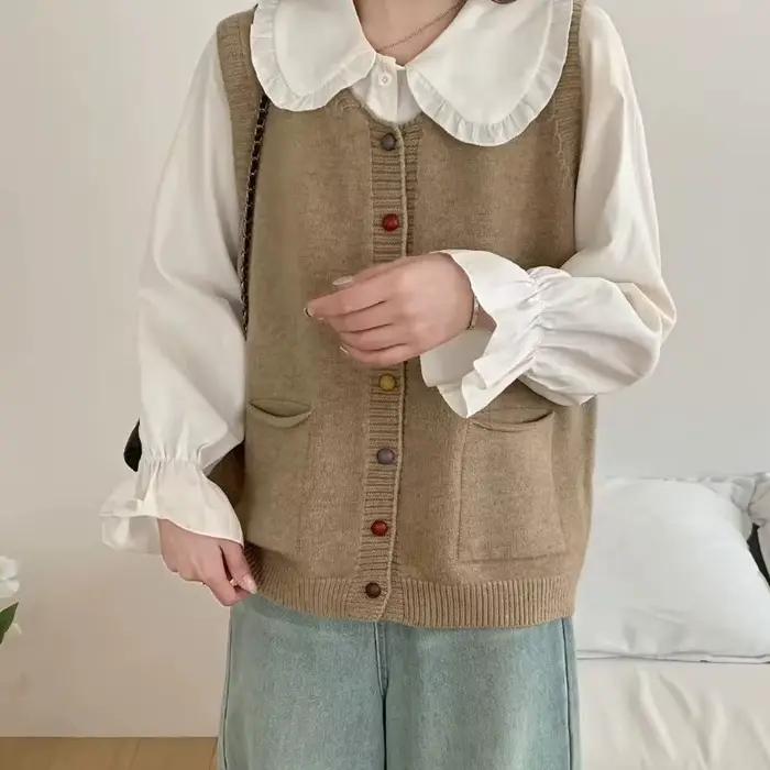 Gilet Cardigan tricoté pour femmes